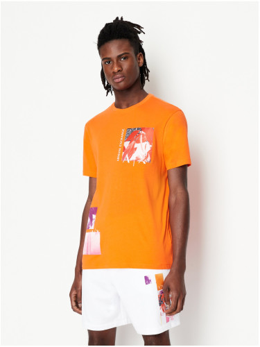 Orange men's T-shirt Armani Exchange