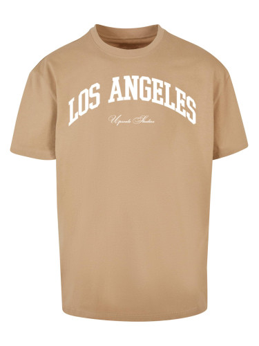 L.A. College Oversize Union T-Shirt Beige