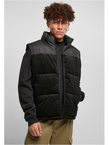 Cord vest black