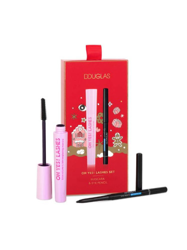 КОМПЛЕКТ Douglas Makeup Oh Yes! Lashes Mascara Set Спирала дамски  