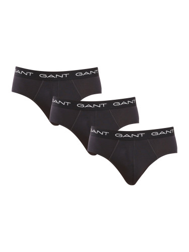 3PACK men's briefs Gant black