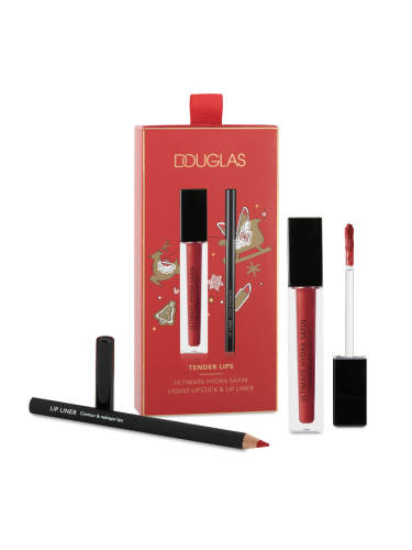 КОМПЛЕКТ Douglas Makeup Tender Lips Set Течно червило дамски  