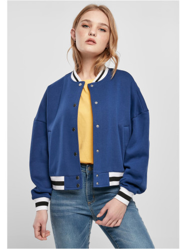 Women's Oversized College Sweat Jacket spaceblue