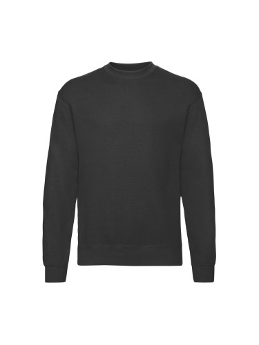 Men's Black Sweatshirt Set-in Sweat Fruit of the Loom