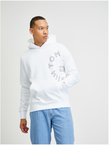 White Mens Hoodie Tommy Hilfiger - Men