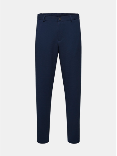 Dark Blue Pants Selected Homme-Tapered - Men