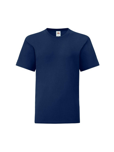 Navy blue children's t-shirt in combed cotton Fruit of the Loom