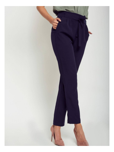Pants tied at the waist navy blue
