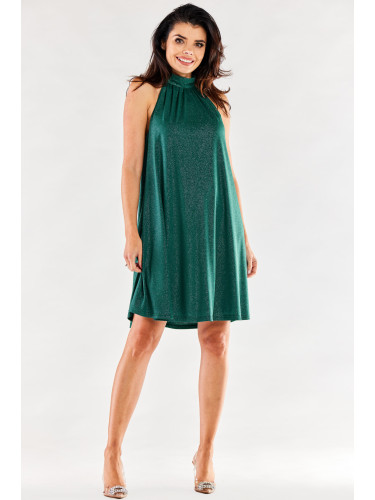 Awama Woman's Dress A556 Bottle Green