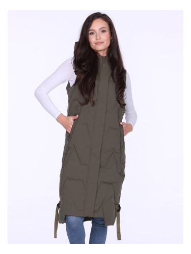 PERSO Woman's Long women's tank top with a hood