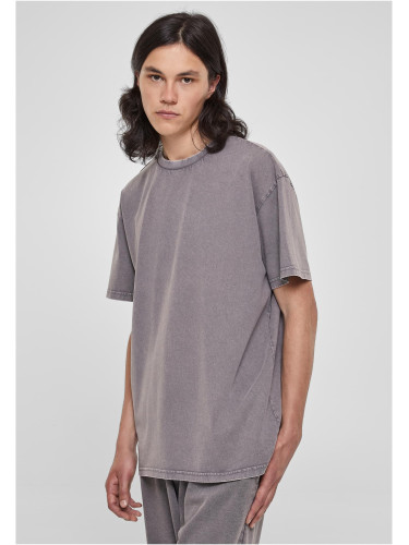 Heavy Oversized Acid Wash Tee Asphalt