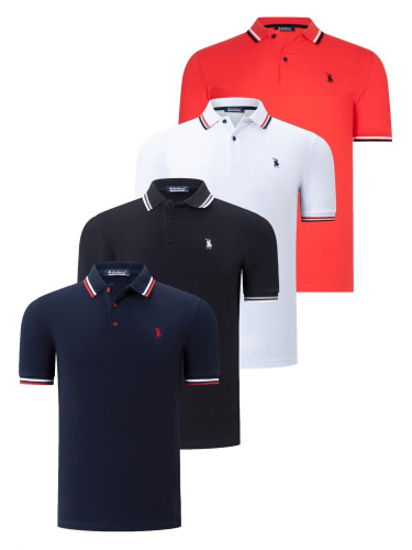 Men's polo shirt dewberry