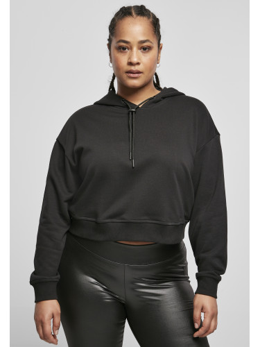 Women's Short Terry Hoody Black