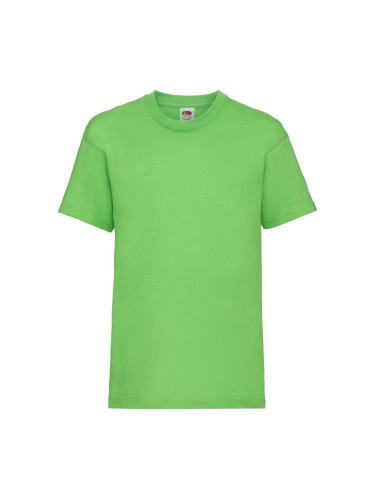 Green Fruit of the Loom Kids Cotton T-shirt