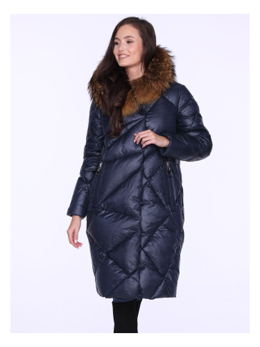 Дамско яке. PERSO PERSO_Coat_BLH220039FR_Navy_Blue