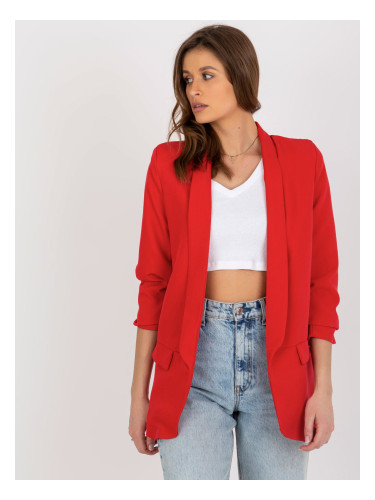 Women's ruffle jacket Adela red