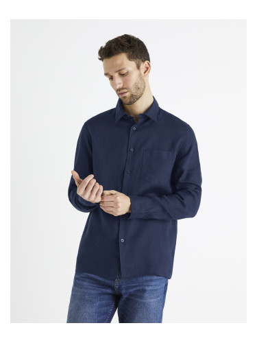 Celio Linen Shirt Baflax - Men's
