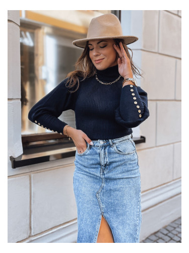 INGRIDA дамски пуловер тъмно син Dstreet