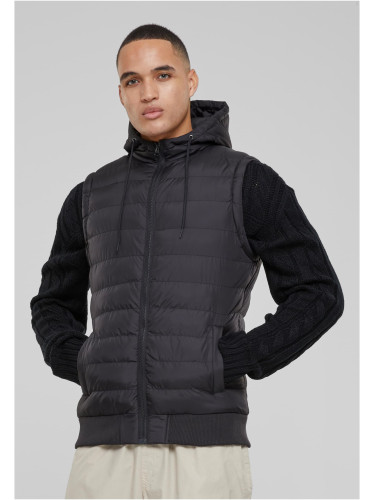 Small bubble hood vest blk/blk