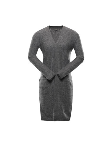 Women's long sweater nax NAX HOXA grey