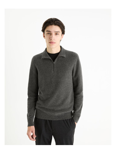 Celio Sweater with Zip Collar Felinodek - Men's