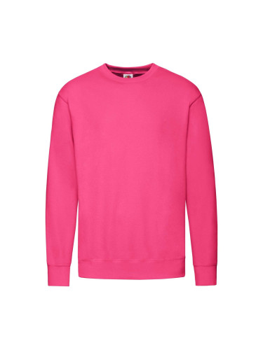 Pink Men's Sweatshirt Lightweight Set-in-Sweat Sweat Fruit of the Loom