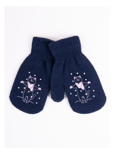 Yoclub Kids's Gloves RED-0116G-AA1A-001 Navy Blue