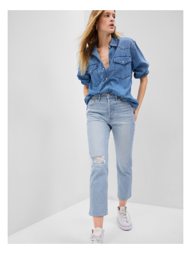 GAP Jeans High Rise Straight Washwell - Ladies