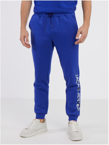 Blue Mens Sweatpants Jack & Jones Gordon - Men