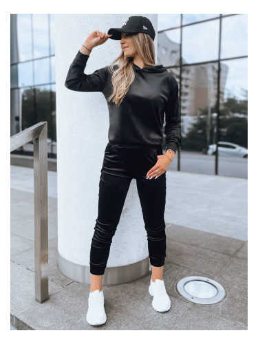 Czarny damski komplet welurowy SO COMFY Dstreet