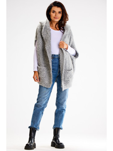 Awama Woman's Sweater A616 Grey