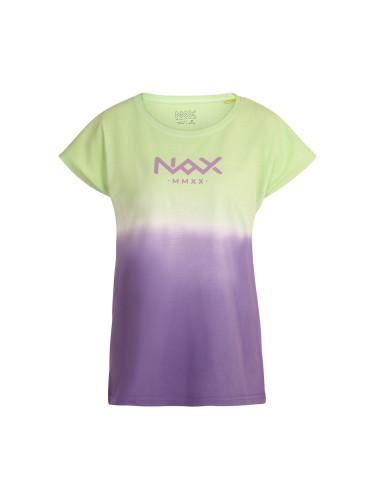 Green-purple women's T-shirt NAX KOHUJA