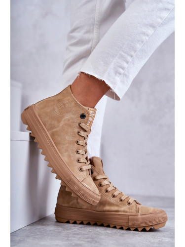 Дамски кецове BIG STAR SHOES Camel