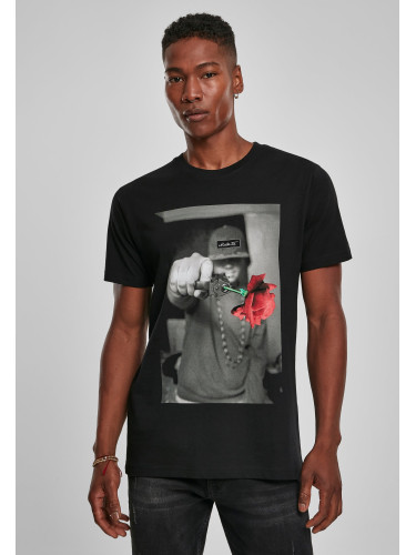 Mister Tee Pistol Rose Tee Black