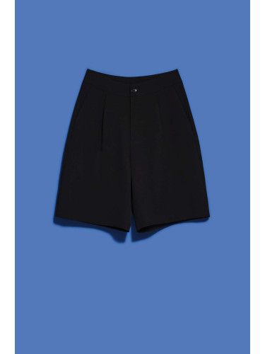 WOMEN'S SHORTS L-SH-4017 BLACK