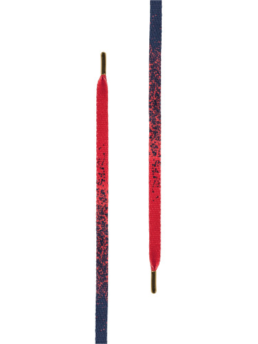 Gold Flat Splatter Pack Laces (5-Pack) red/blue