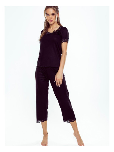 Pyjamas Eldar First Lady Aster Plus kr/r 2XL-3XL black-black 099