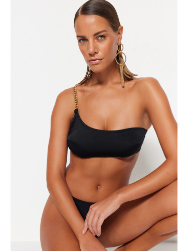 Trendyol черен еднораменна верига аксесоар бикини отгоре
