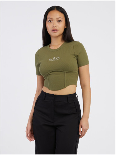 Khaki Womens Crop Top ONLY Lola - Women