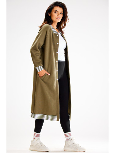 Awama Woman's Sweatshirt A612 Khaki
