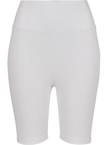 Women's high-waisted cycling shorts white