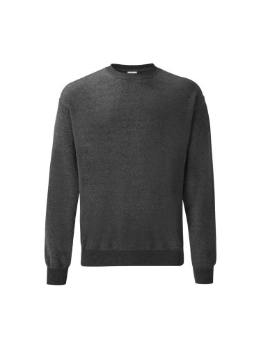 Dark Grey Men's Sweatshirt Set-in Sweat Fruit of the Loom