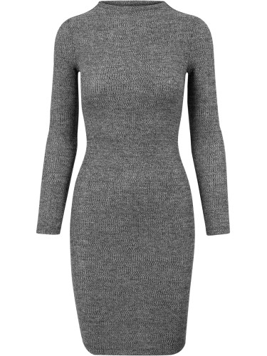 Women's ribbed dress URBAN CLASSICS - grey