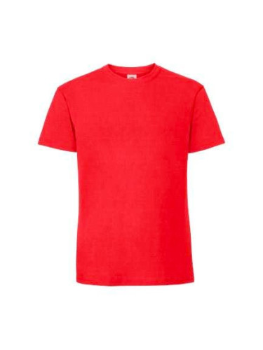 Iconic 195 Ringspun Premium Fruit of the Loom Men's Red T-shirt