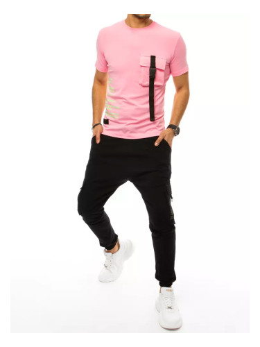 Men's Tracksuit Pink and Black Dstreet