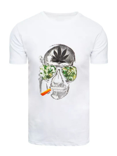 T-shirt męski biały Dstreet
