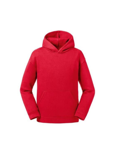 Red Authentic Russell Hooded Sweatshirt for Children