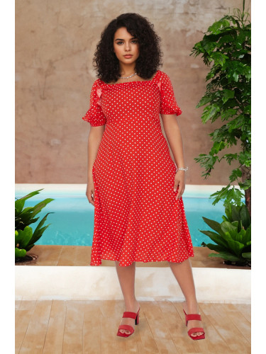 Дамска рокля Trendyol Polka dot