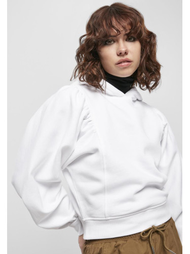 Women's Bio Gathering Batwing Hoody White