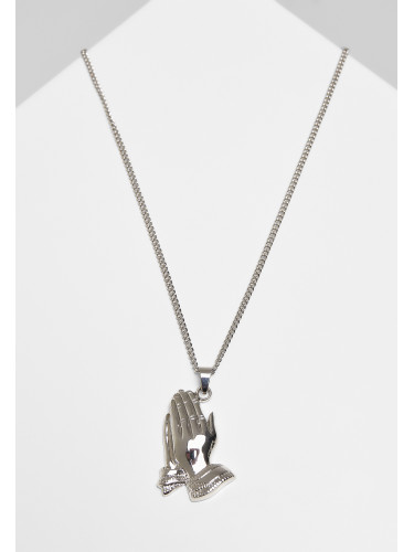 Pray Hands Necklace - Silver Color